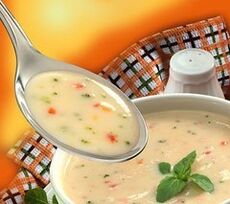 zuppa di cereali viscida per la gastrite